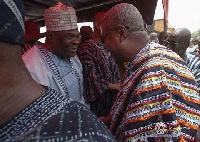 Former president John Mahama and Bugri Naabu