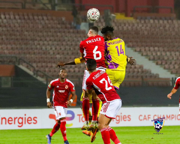 Medeama clashed with the record champions at the WE Al-Ahly Stadium