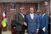 Mene held high-level discussions with Prime Minister Félix Moloua