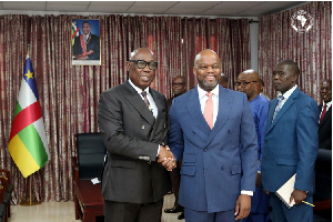 Mene held high-level discussions with Prime Minister Félix Moloua