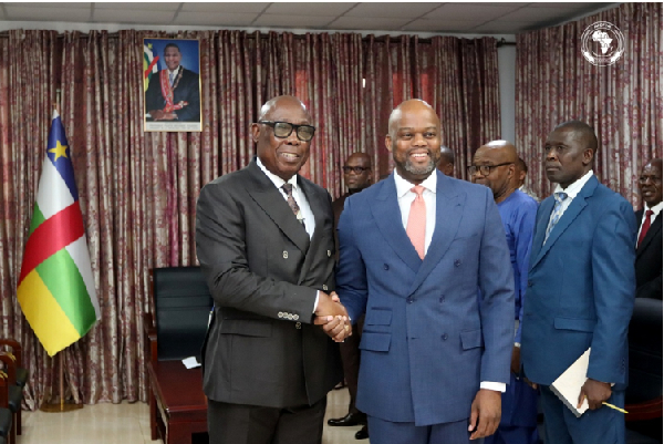 Mene held high-level discussions with Prime Minister Félix Moloua