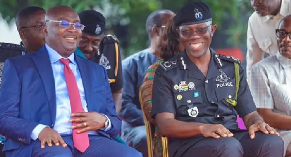 Dr. Mahamudu Bawumia and IGP, Dr. Akuffo Dampare