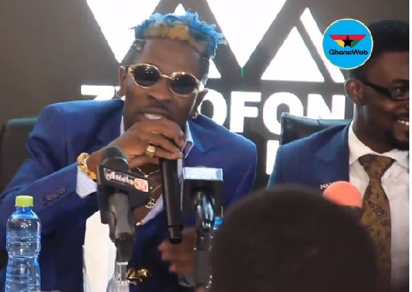 Shatta Wale was unveiled as the new signed artiste on Zylofon Music record yesterday