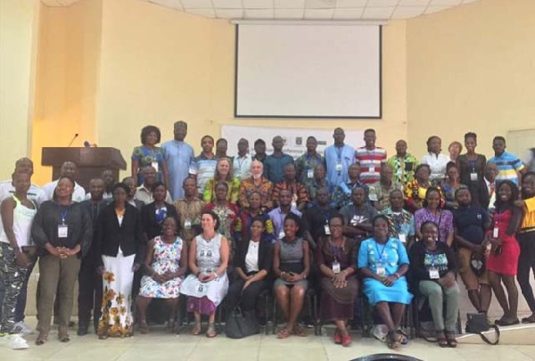 A group photo with some participants who partook in the event