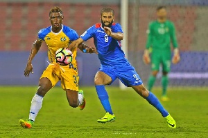 Ghanaian defender Rashid Sumaila in action
