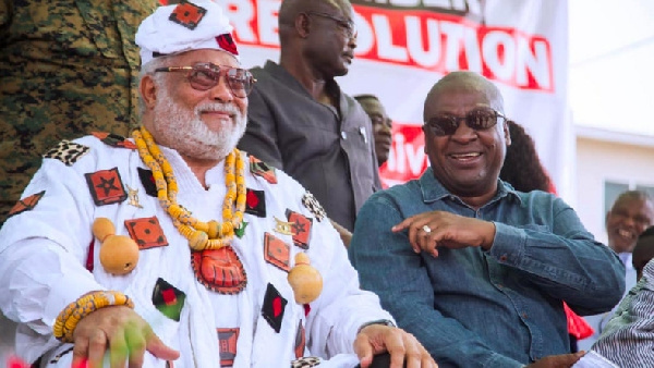 John Dramani Mahama and the late Flt.Lt Rawlings