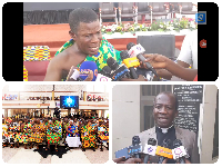 Collaged photos of Elder Dr Nana K.Gyasi, the Shame area head and some chiefs