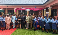 Dignitaries commission the new school dormitory