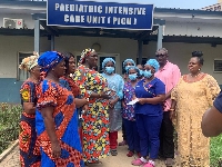 Kumasi petty traders made some donations to the PICU of KATH