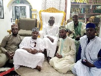 Alhaji Pro-Umar Tanko Abubakar and his team with the National Chief Imam, Sheikh Osman Sharubutu