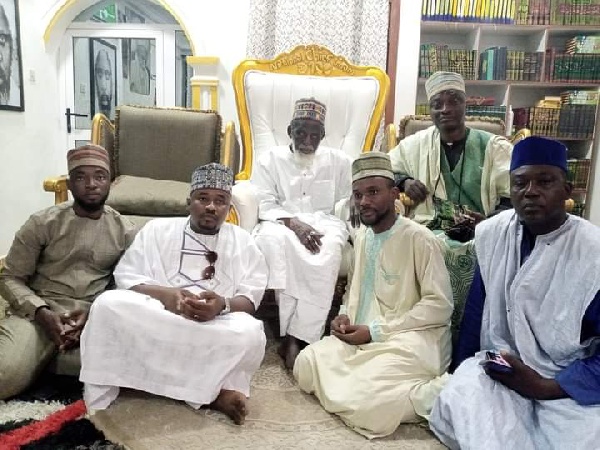 Alhaji Pro-Umar Tanko Abubakar and his team with the National Chief Imam, Sheikh Osman Sharubutu