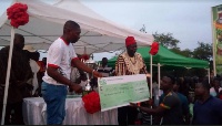 Saboro FC, winners of the HAMISOC 2018 took home GHC2,500.00 and souvenirs from Charger LTD