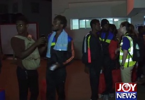 About 127 Ghanaian migrants arrived on Wednesday night from Libya