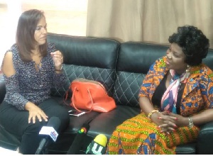 Aviation Minster, Cecilia Dapaah with Mexican Ambassador, Maria de los Angeles Arriola Aguirre