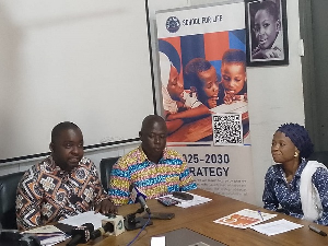 Zulyadeen Amadu of School for Life spoke on behalf of the CSOs at the press conference