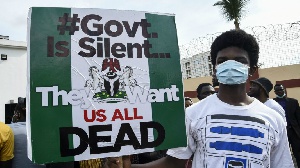 EndSARS protestor. Photo credit: Getty Images