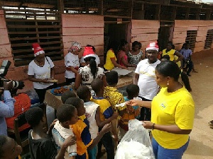 The Christmas parties were held for children at Mampong School for the Deaf and many other schools