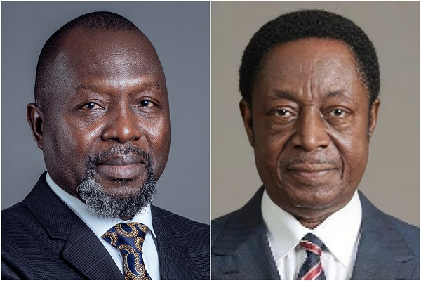 AG Dr Ayine (L) says Dr Duffour (R), 7 others misled the Bank of Ghana on uniBank account figures