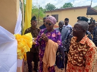 Member of Parliament (MP) for Salaga-South, Hajia Zuwera commissioning the new infirmary