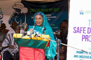 Second Lady, Hajia Samira Bawumia speaking at the launch of 
