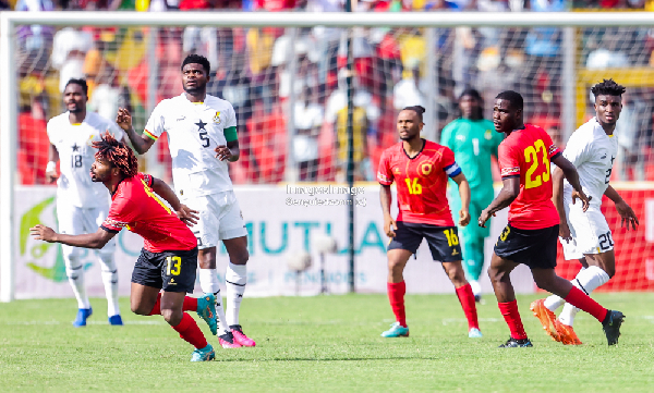 Image from Black Stars game against Angola in 2023