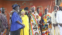 Some members of the council with Nii Ayeh Darko Congo Mpese Teteete I