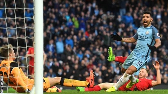 Sergio Aguero has scored in all five of his Premier League games against Liverpool