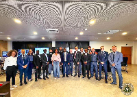 Samuel Basintale Amadu with Italian Polizia di Stato and representatives of UNOCT