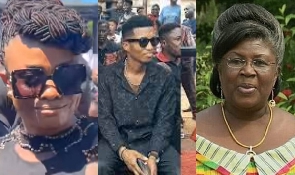 Diana Asamoah, Kofi Kinaata and the late Theresa Kufuor