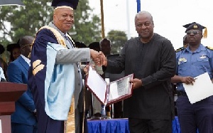 Prof. Alabi (l) and John Mahama are both vying to lead NDC in 2020