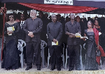 Rare archival photo showing JJ, Atta Mills, and Nana Konadu together emerges
