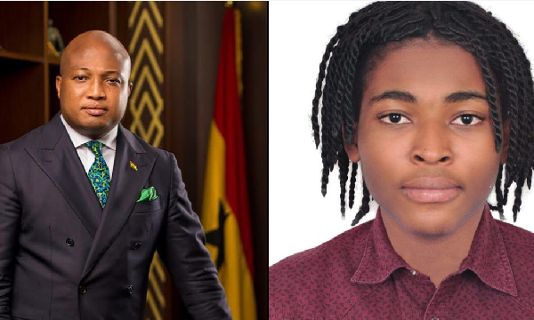 Foreign Minister Affairs Minister (L) and the late Nana Agyei Ahyia (R)