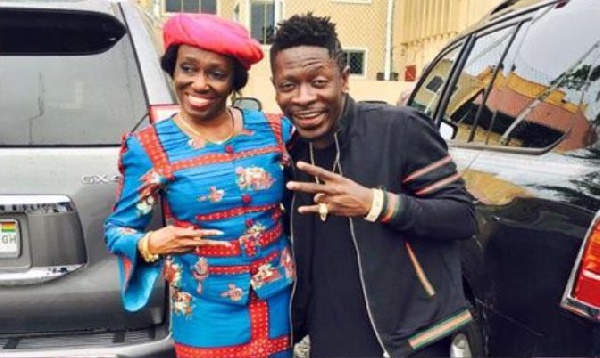 Nana Konadu Agyeman Rawlings and Shatta Wale