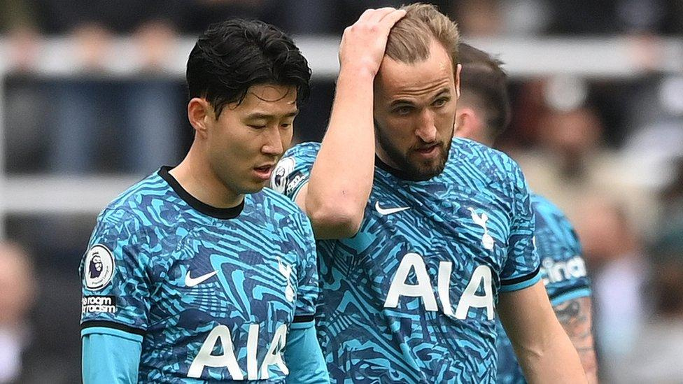 Tottenham players Son and Kane