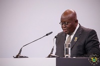 President Akufo-Addo delivering his speech at the G-20 summit