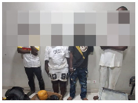Some of the suspects who were arrested during the operation
