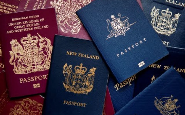 A file photo of a dual citizenship passport