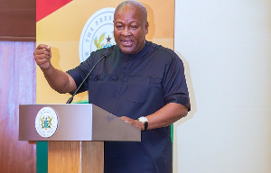 John Dramani Mahama is the president of Ghana