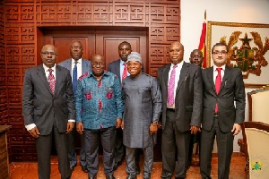 President Akufo-Addo with the delegation from the ETLS