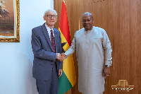 President John Dramani Mahama with Wisconsin Governor Tony Evers