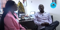Dr Kwabena Donkor with host, Nimatu Yakubu Atouyese