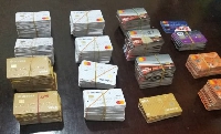 The ATM cards which were retrieved from the suspect