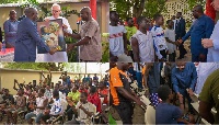 Dr Bawumia spent his Val's Day with Rev Fr Campbell to feed street children at 'CTK Soup Kitchen'