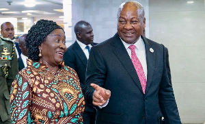 President John Dramani Mahama and Professor Jane Naana Opoku-Agyemang