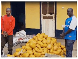 Per reports, the vehicle allegedly transported the narcotics from Bimbilla