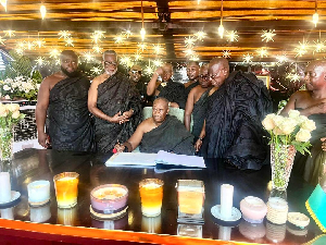 Members of the Grand Lodge of Ghana and District Grand Lodge of England at the funeral