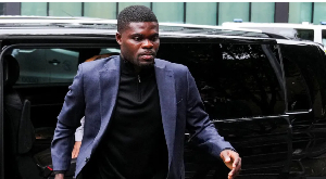 Thomas Partey appeared at Southwark Crown Court for his plea hearing Thomas Partey appeared at Southwark Crown Court for his plea hearing