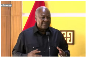 John Dramani Mahama is Ghana's President