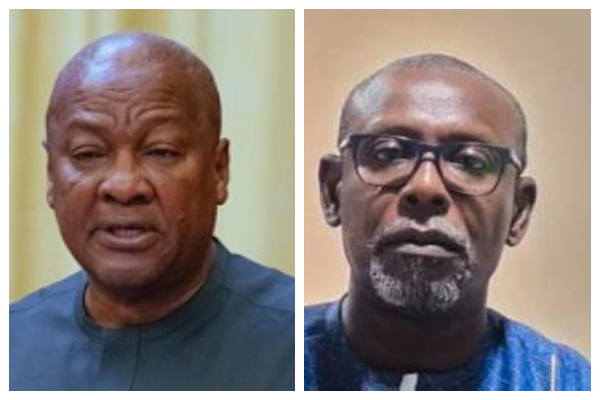 President John Dramani Mahama and Michael Boadi