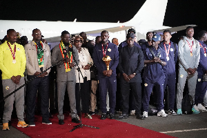 Senegal President Diomaye Faye welcomed the squad at the airport
